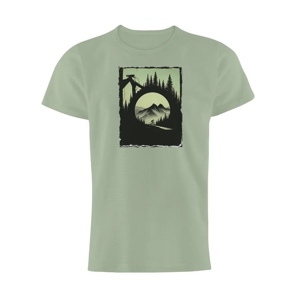 T-Shirts Pattern: Adventure Cycling in Nature|reign forest fronds camp shirt