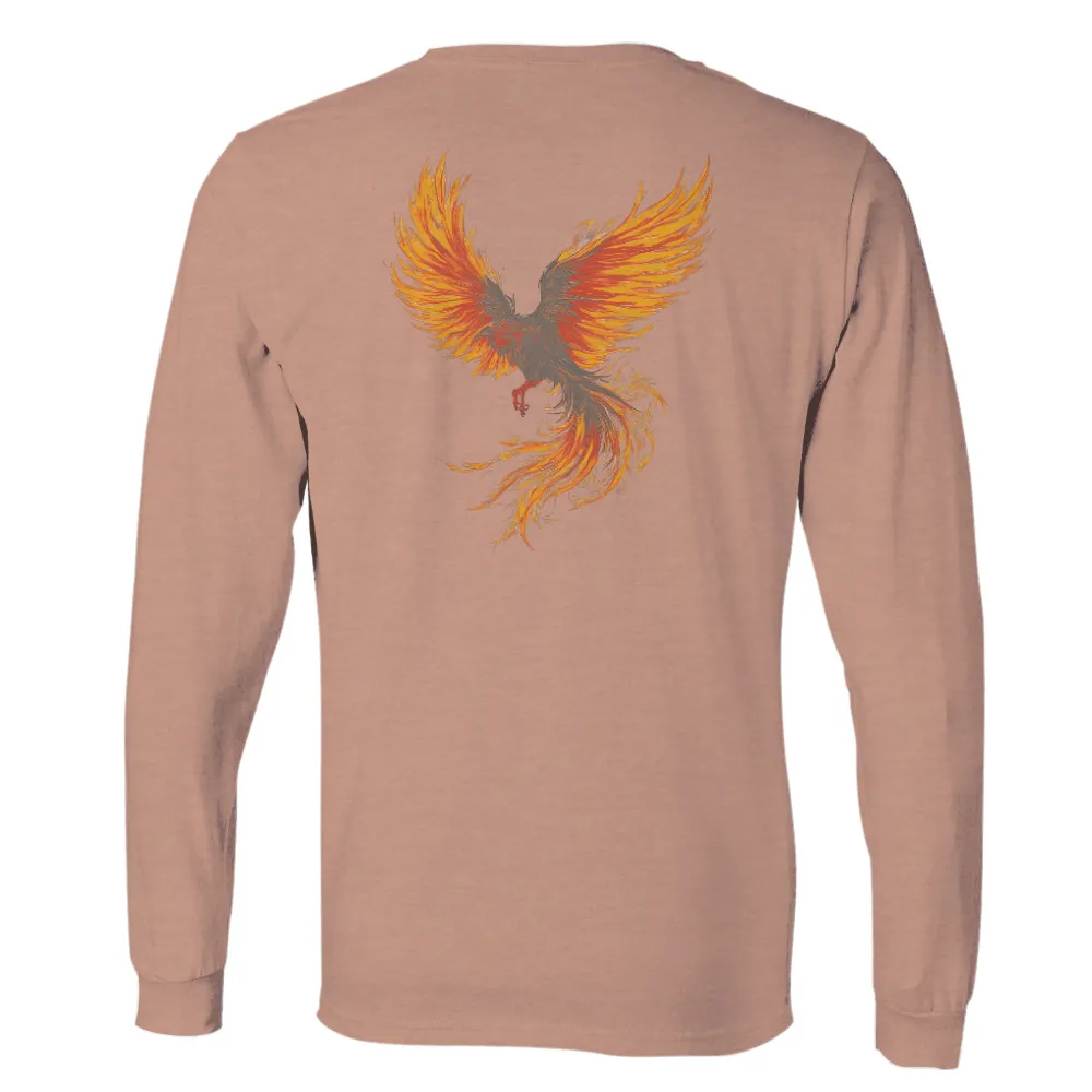 TShirt Design: Phoenix Rising - Artistic Rebirth|hell fire shirt hot topic