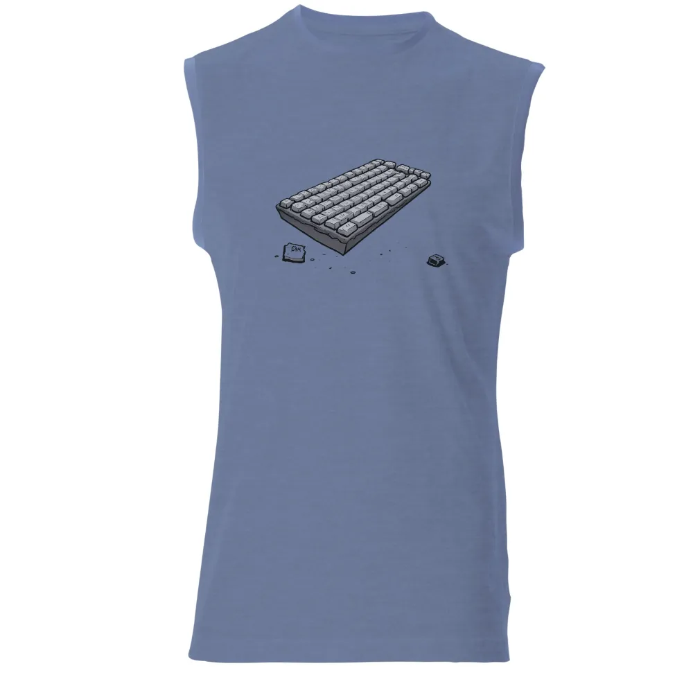 T-Shirt Printing: Minimalist Keyboard Design Captures Digital Harmony|minimalist shirt design