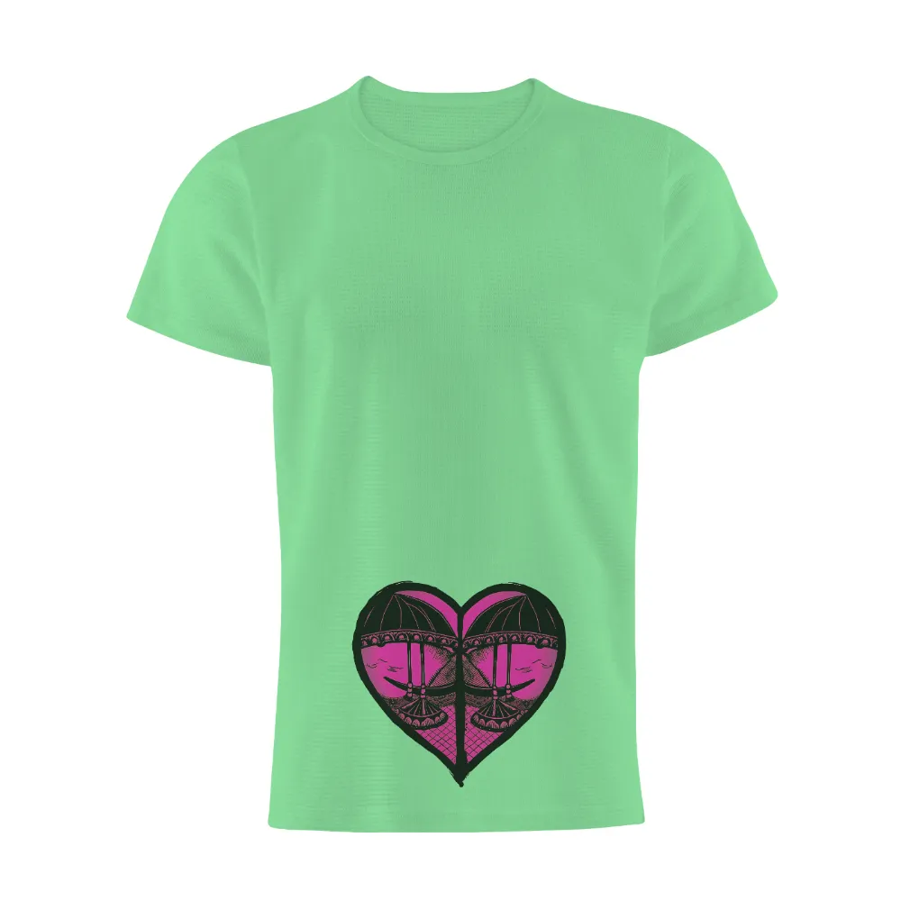 Customized Tee Shirts: Heart-Shaped Design of Sisters' Bond|love for damar t shirt nfl