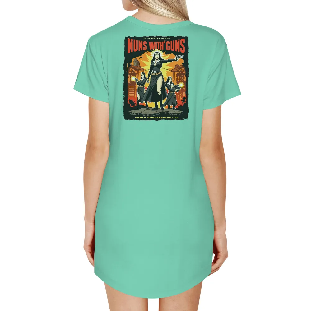 Graphic Tees: Nuns with Guns - Pop Culture & Empowerment| Apocalyptic landscape