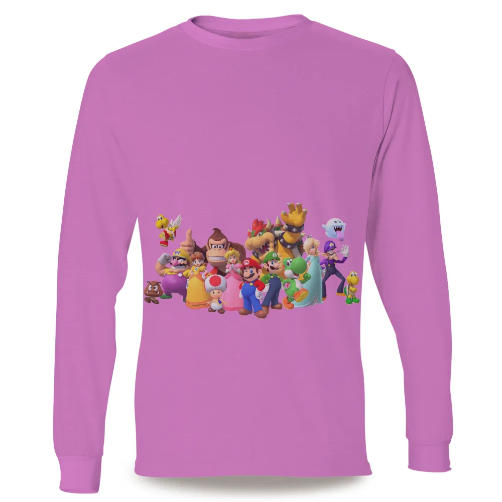 T-Shirts Pattern: Colorful Characters in a Magical Kingdom|cartoon characters t shirts online