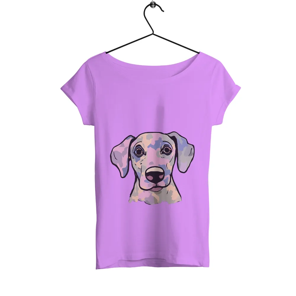 Custom T-Shirt Printing: Whimsical Dalmatian Design with Pastel Colors|bee friendly t shirt