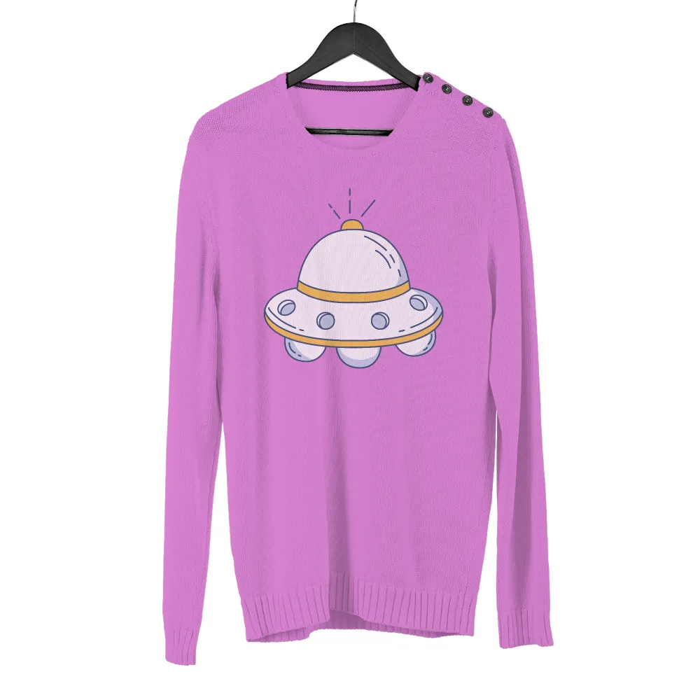 Customized Tee Shirts: Whimsical UFO Adventure|world series space city jersey