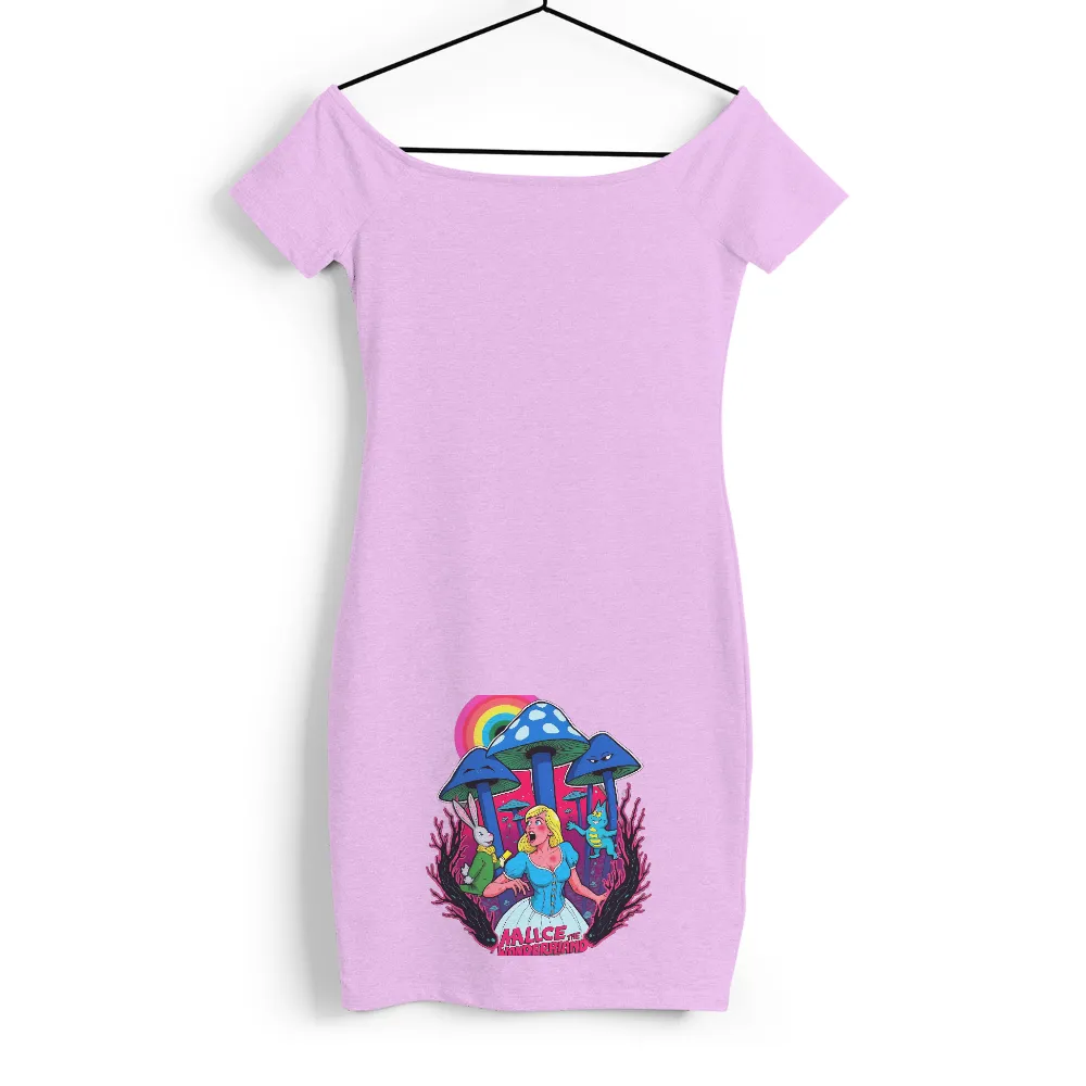 T-Shirts Pattern: Whimsical Alice in Wonderland Adventure| grinning Cheshire cat