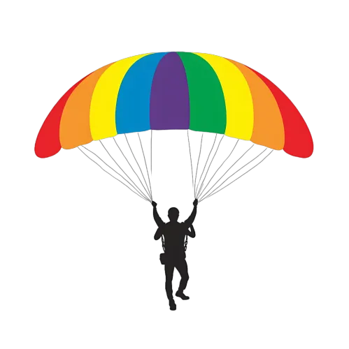 Pride Graphic Apparel: Rainbow Parachute Designs for LGBTQ+ Celebration