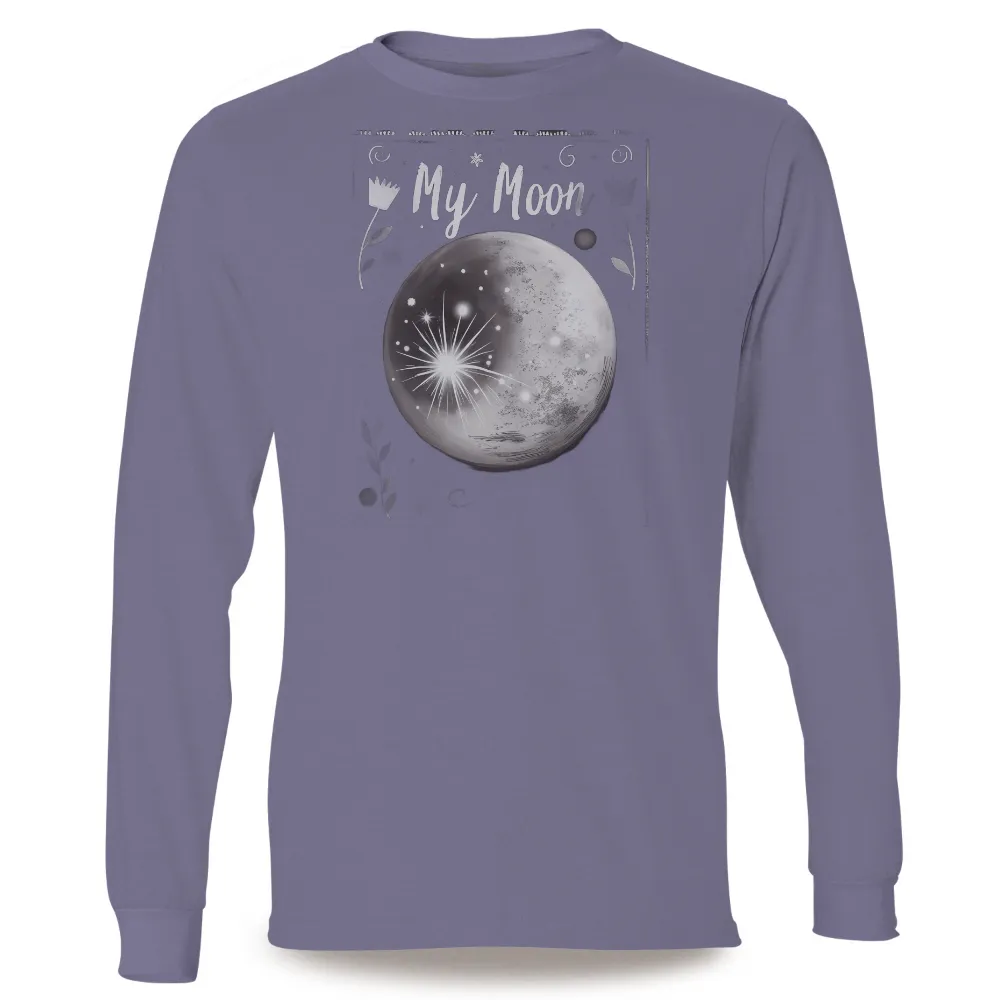 Shirts Graphic Tees: My Moon - A Celestial Reflection of Hope and Wonder|dallas stars tickets 2022