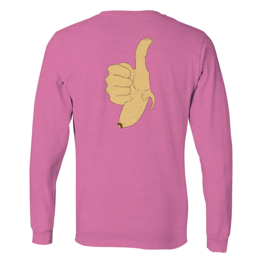 T-Shirt Printing: Banana Thumbs Up - Quirky Positivity|unique dodgers t shirts