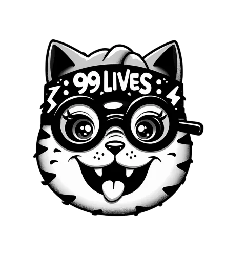 99 Lives Cat T-Shirt Printing | Funny & Quirky Design