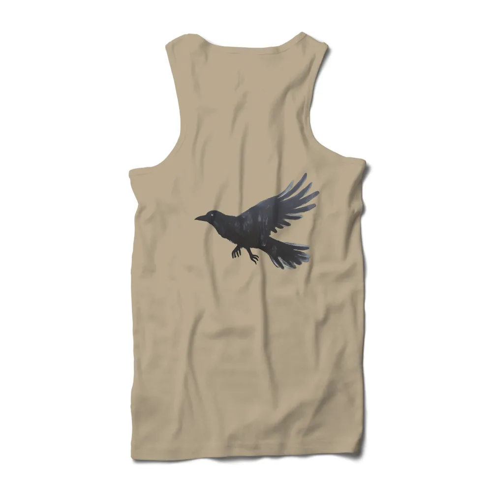 Customized Tee Shirts: Soaring Crow - Artistic Flight Design|enes kanter freedom shirt