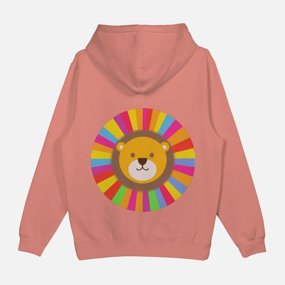 Custom Lion Design - Vibrant and Playful Artwork|hazy rainbow tie dye shirt