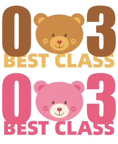 T-Shirts Pattern: O3 Best Class - Celebrate Friendship with Adorable Teddy Bears