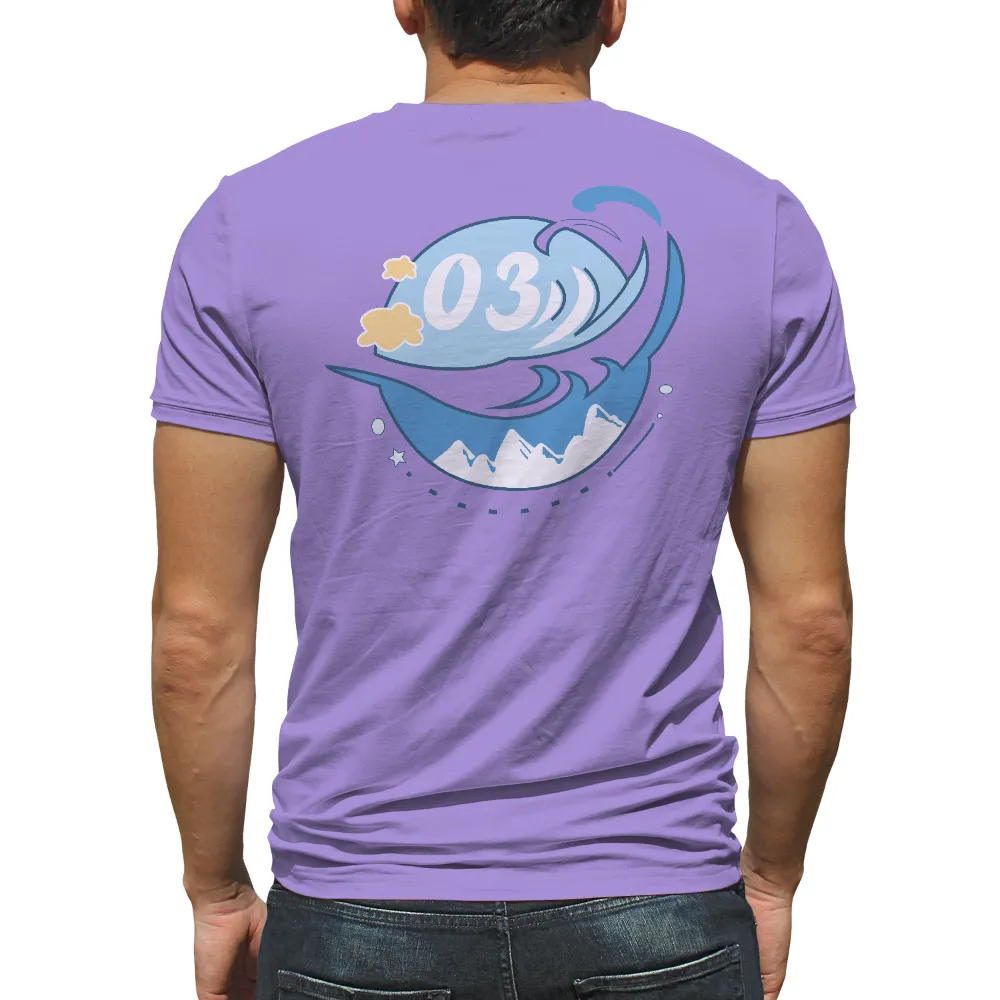 Tee Shirt Printing: Ocean Waves Art Design|shirt merchandise design