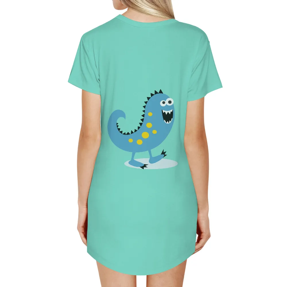 Tee Shirts Printed: Quirky Blue Monster Zippy - Whimsical Creatures|blue jays october rise t shirt