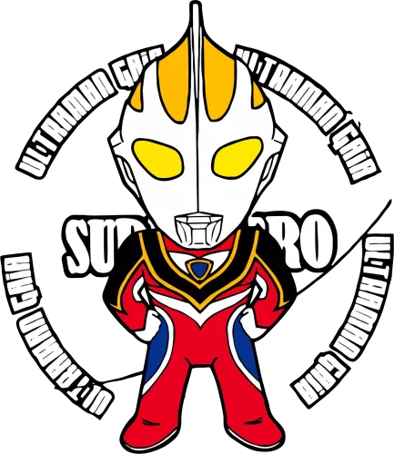 Custom T-Shirt Printing: Ultraman Gaia Chibi Hero Design