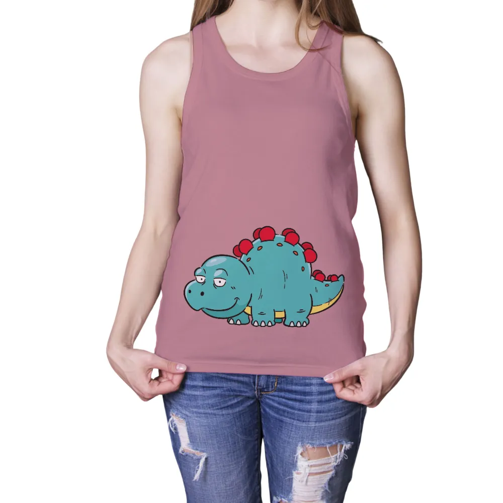 Tee Shirts Printed: Whimsical Dino - Funny & Quirky Design|dinosaur bunny shirt