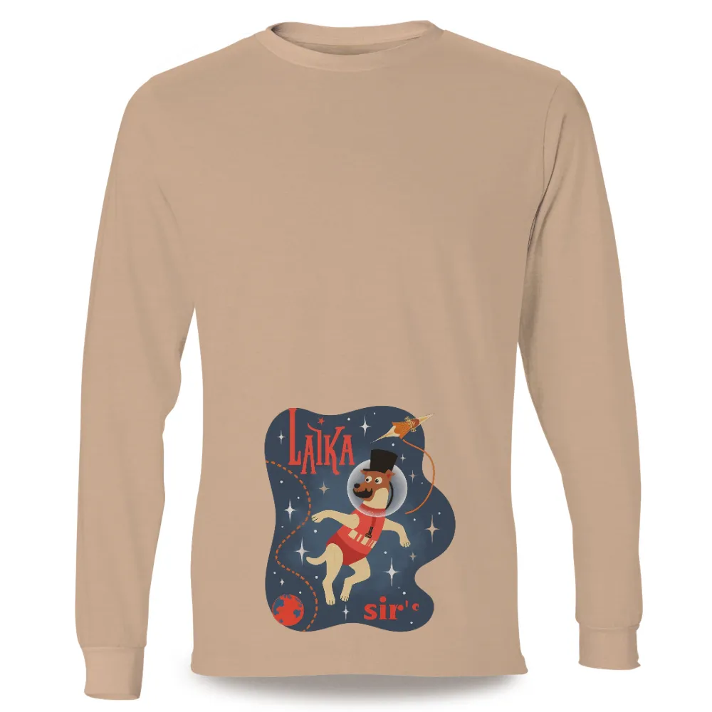 Custom Tee Shirts: Laika Sir - Space Dog Adventure|t shirt im only talking to my dog today