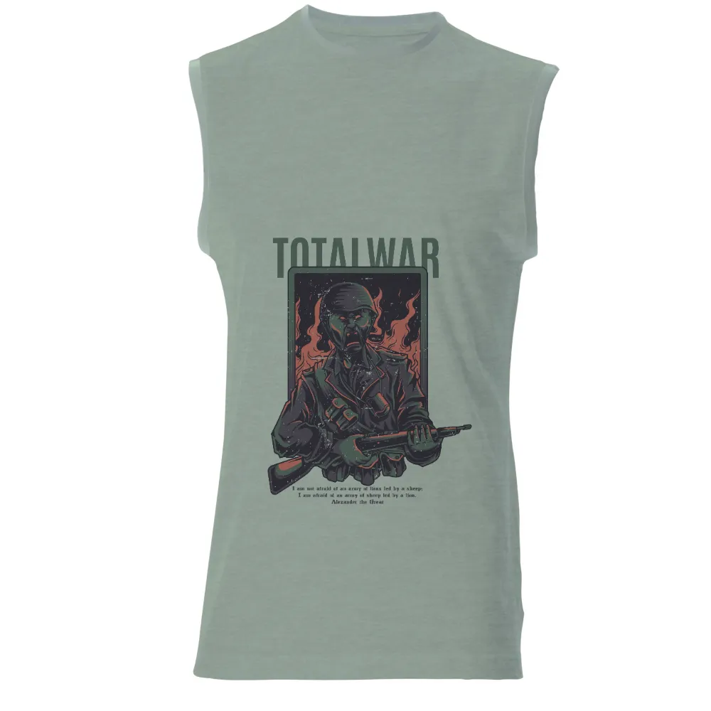 Graphic Tees: Total War - Soldier, Flames, Military Intensity|calgary flames darryl sutter