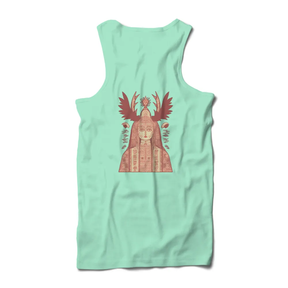 Tee Shirt Printing: Ancient Wisdom Guardian - Artistic Designs|mythology summer shirt