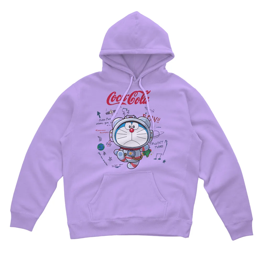 TShirt Printing: Doraemon's Cosmic Adventure with Coca-Cola|nasa space cats shirt