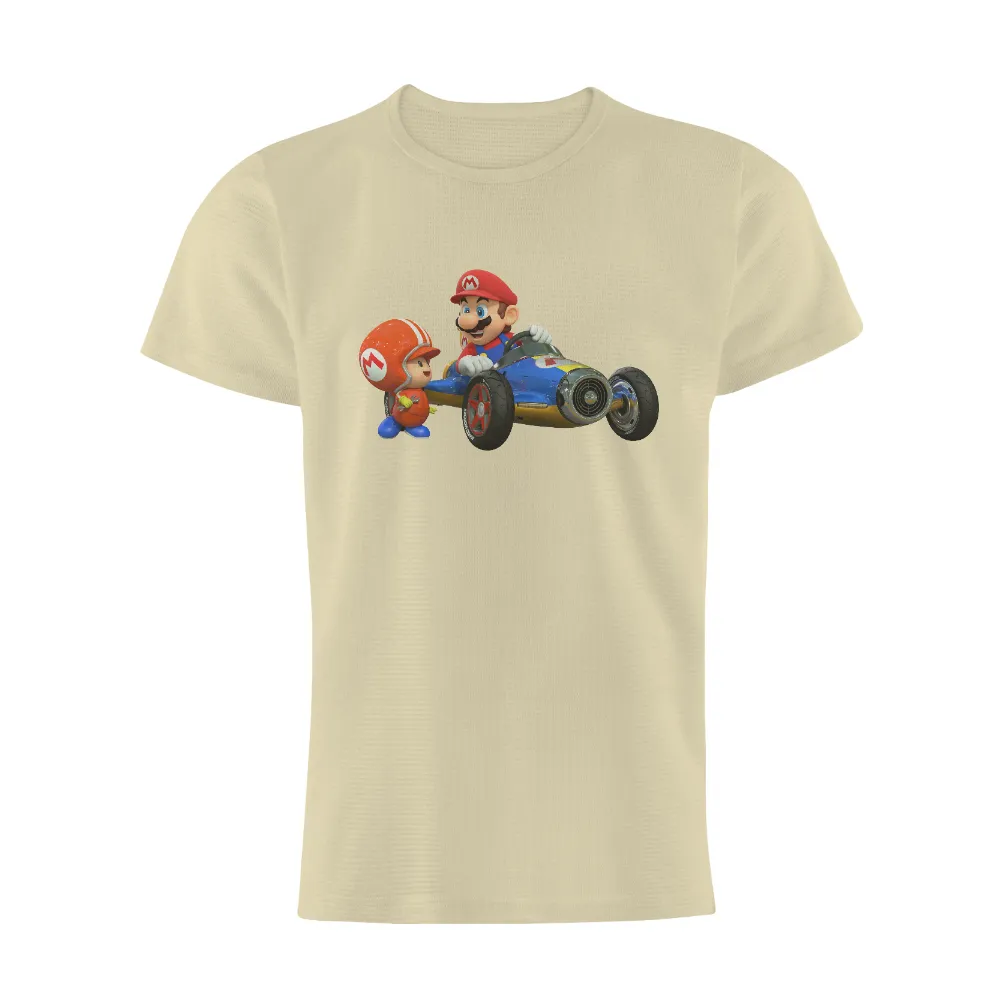 TShirt Design: Mario and Mechanic Racing Together|john cena shirt super mario