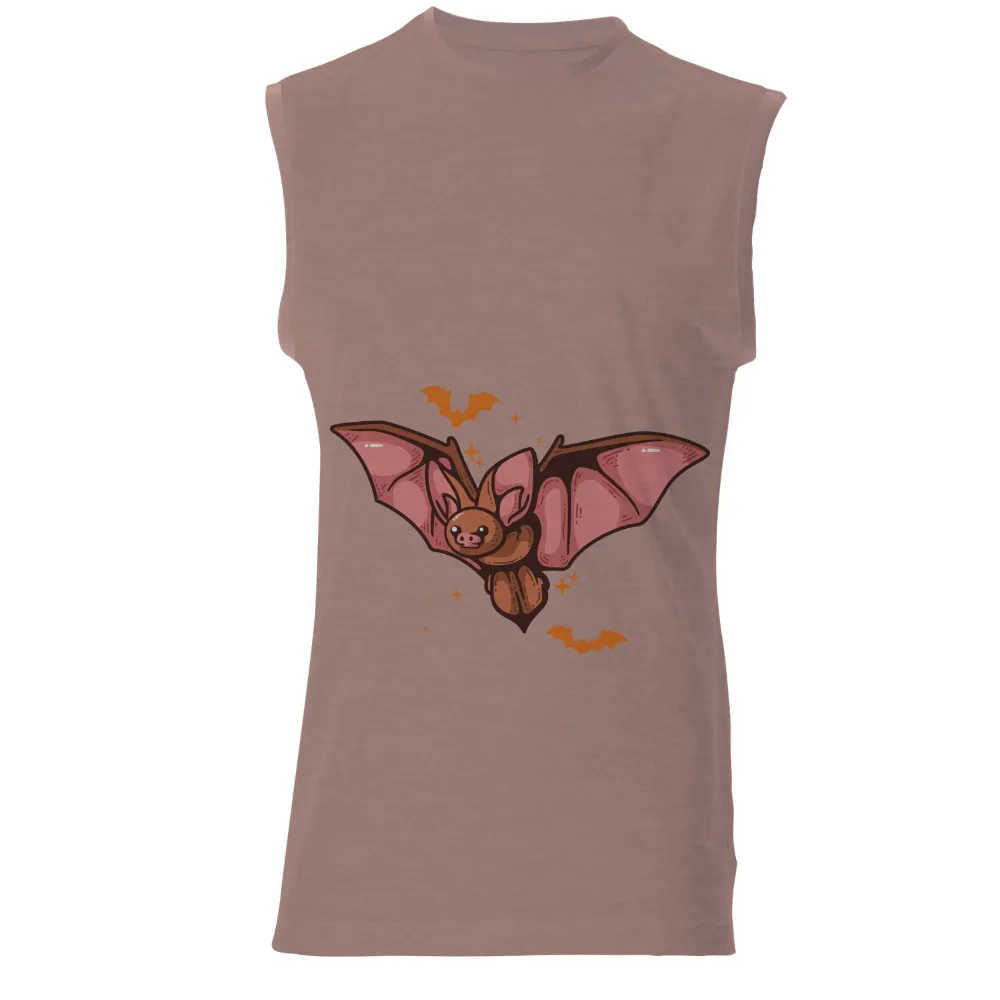 Shirts Graphic Tees: Whimsical Bat Adventure|90s nickelodeon cartoon shirt