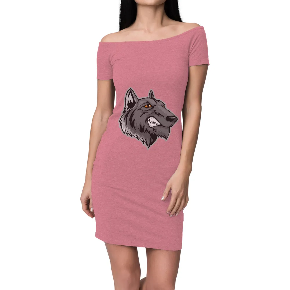 T-Shirts Pattern: Fierce Wolf Spirit - Strength and Leadership|graffiti nature