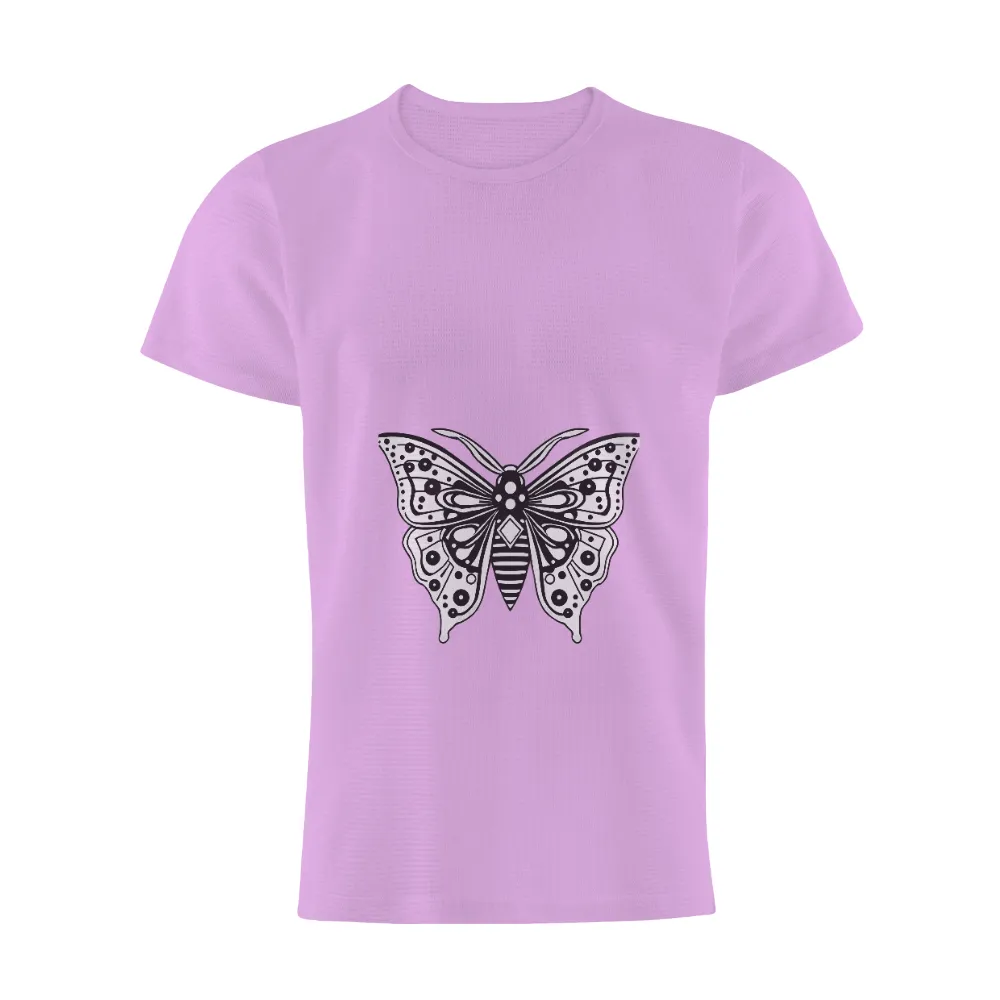 Customized Tee Shirts: Butterfly Transformation | Artistic Designs| geometric patterns