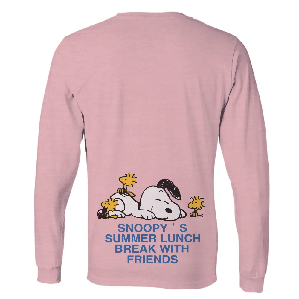 T-Shirts Custom: Snoopy’s Summer Lunch Break with Friends|summer sports t shirt