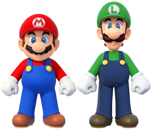 T-Shirts Custom: Mario & Luigi - Gaming Icons