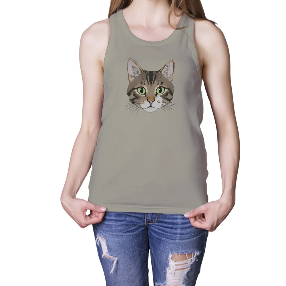 TShirt Design: Luna the Enchanting Cat with Green Eyes|cat valentines shirt