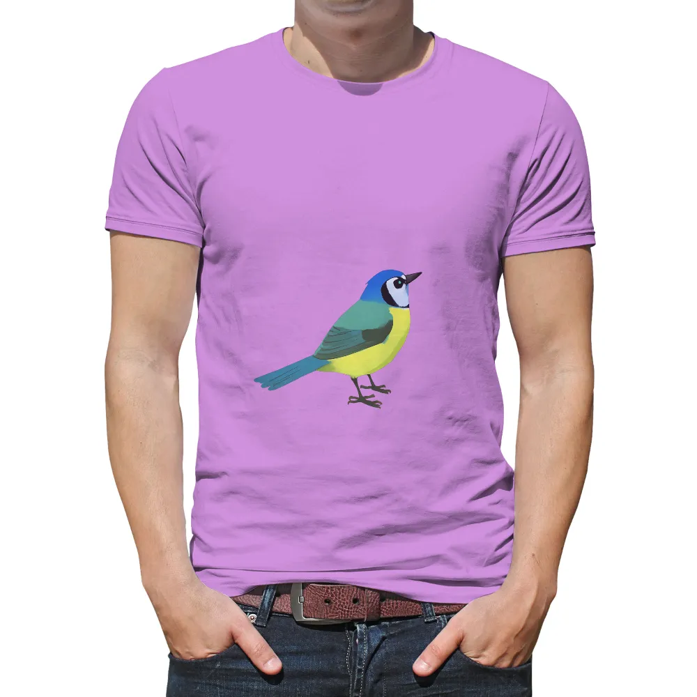 TShirt Design: Blue Tit - Vibrant Nature|im not a morning person t shirt