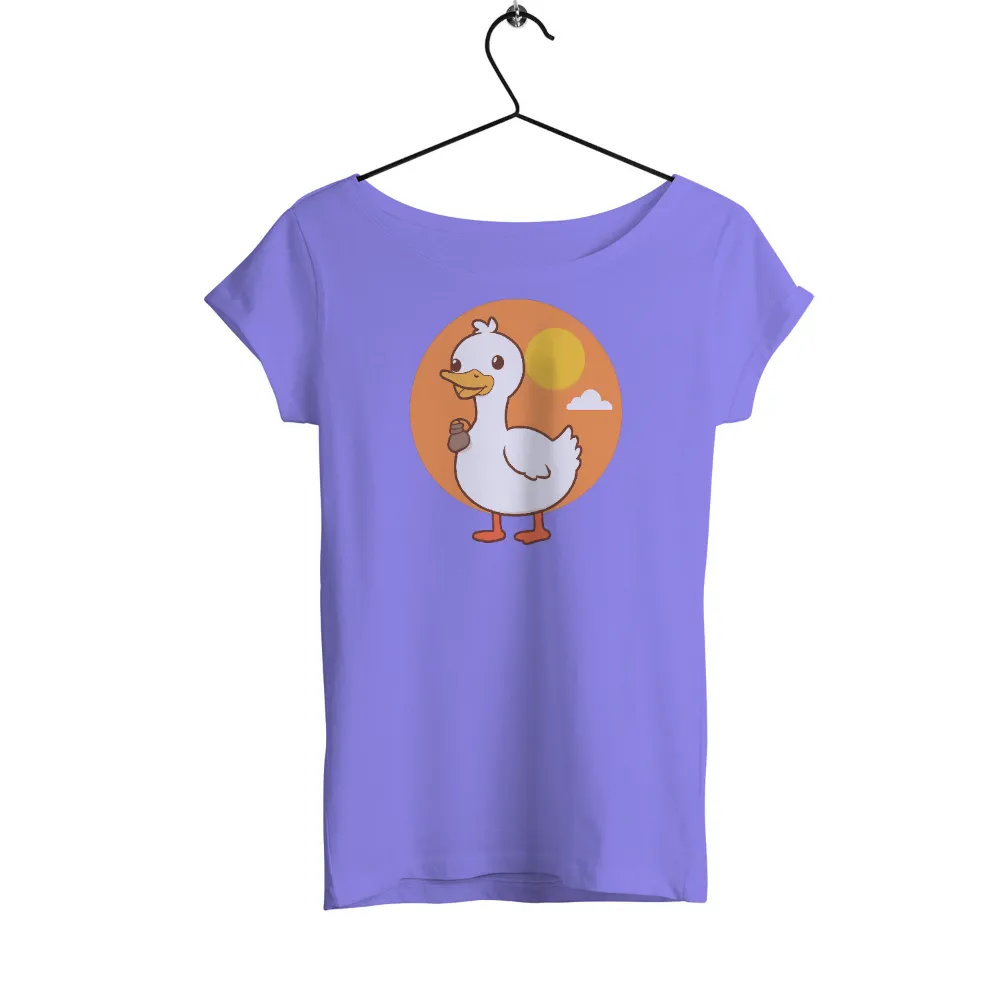 T-Shirt Printing: Quack the Duck Spreads Joy with His Magical Teapot|beer and sunshine t shirt