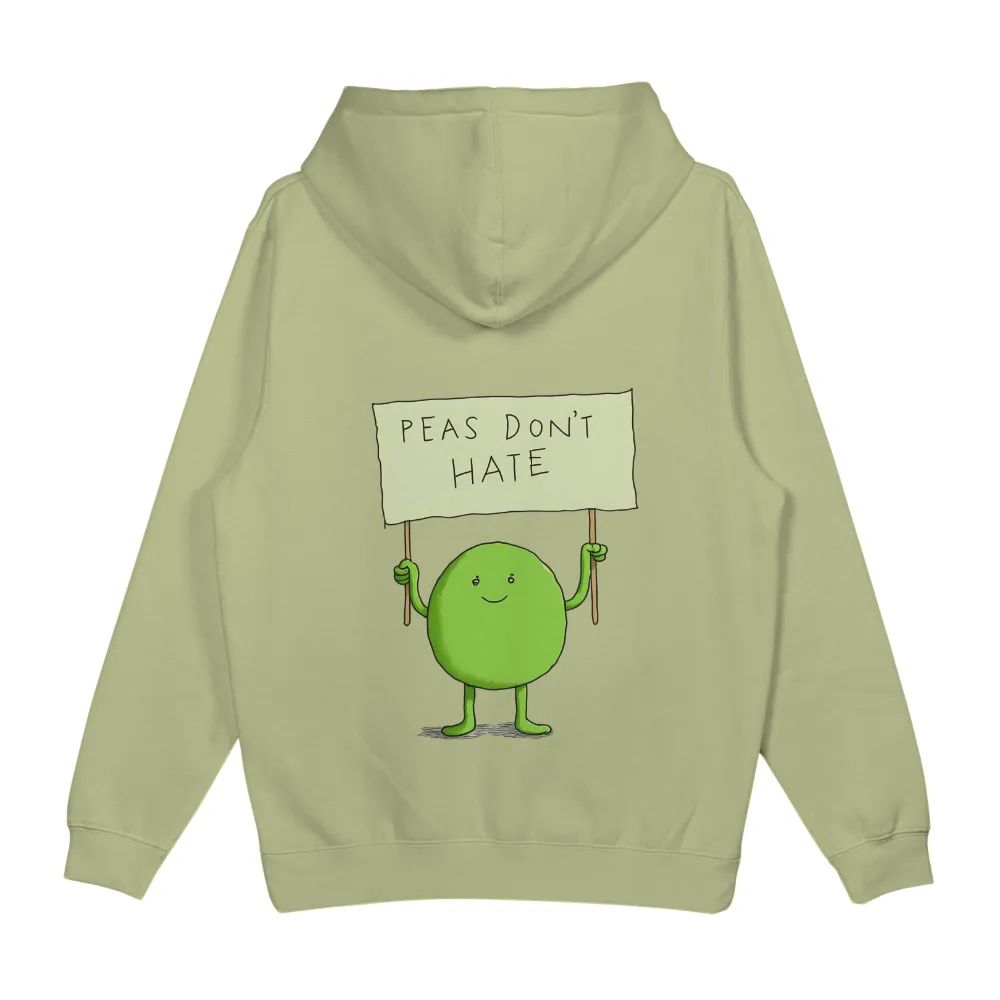 Custom T-Shirt Printing: Spread Love with 'Peas Don't Hate'|a fun thing to do in the morning shirt