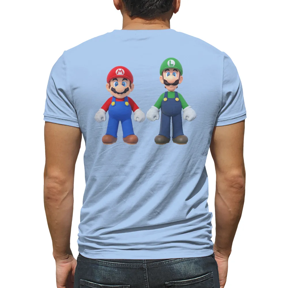 T-Shirts Custom: Mario & Luigi - Gaming Icons|super mario john cena shirt