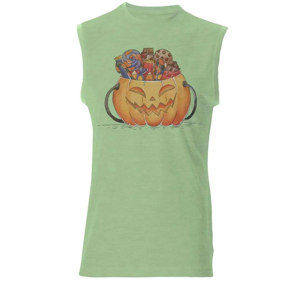 Halloween Pumpkin Bucket T-Shirt Printing: Trick or Treat Fun|latest shirt design 2021