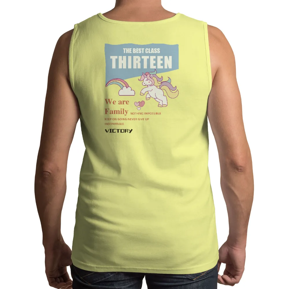 T-Shirts Pattern: The Best Class Thirteen - Unicorn Rainbow Friendship|rainbow soccer ball shirt