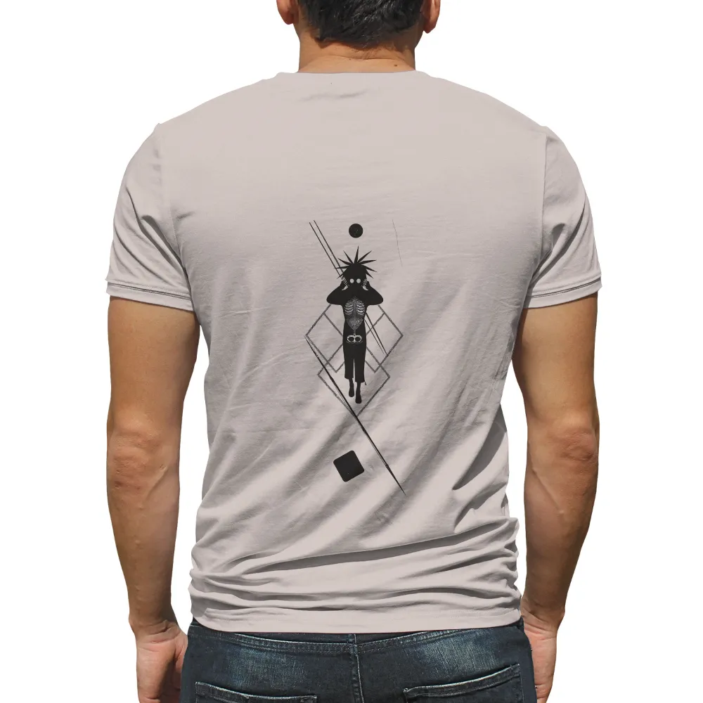 TShirt Design: Inner Strength Amidst Constraints| grid-like background