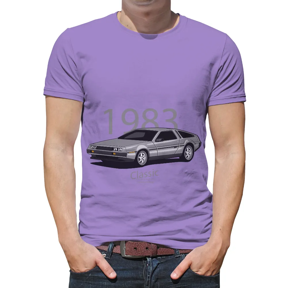 Tee Shirt Printing: 1983 DeLorean - Vintage & Retro Classic Car Design|tooheys retro t shirt