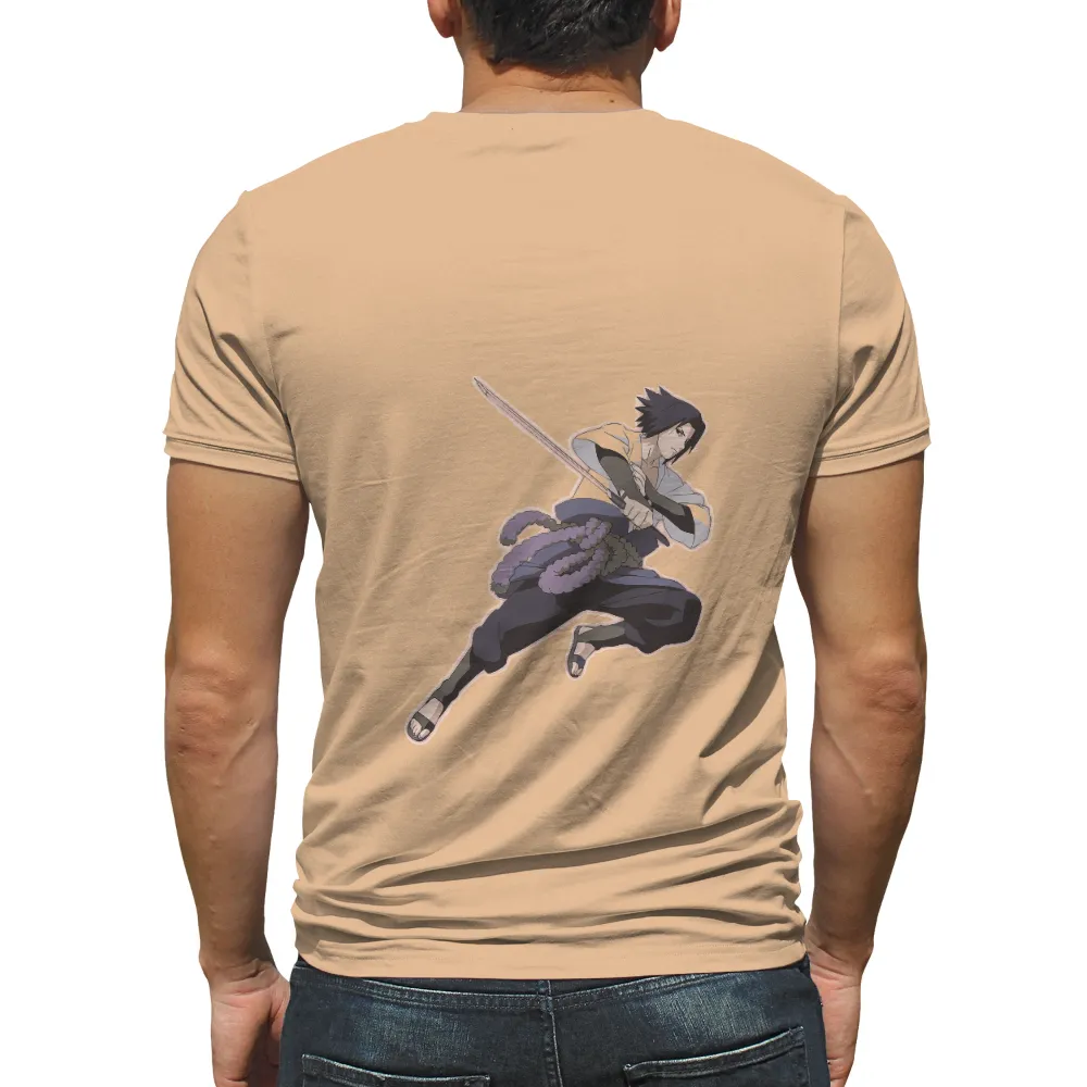 T-Shirts Pattern: Sasuke Uchiha - Anime Warrior with Sword|lebron ultimate warrior