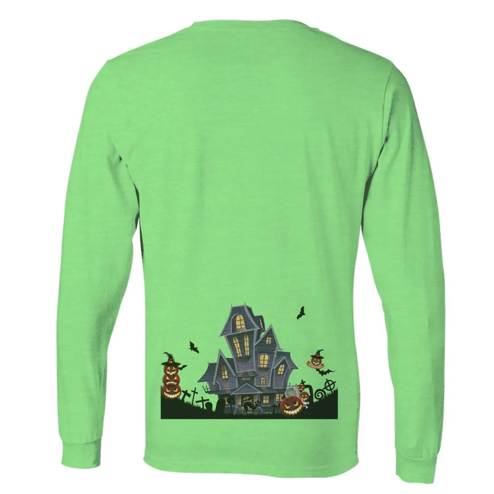 Haunted House TShirt Printing: Spooky & Festive Halloween Design|vineyard vines halloween shirt 2022