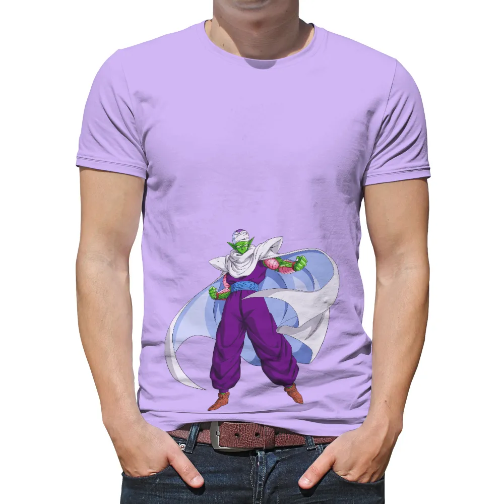 T-Shirts Custom: Show Your Love for Piccolo with This Iconic Design|cartoon character with blue shirt