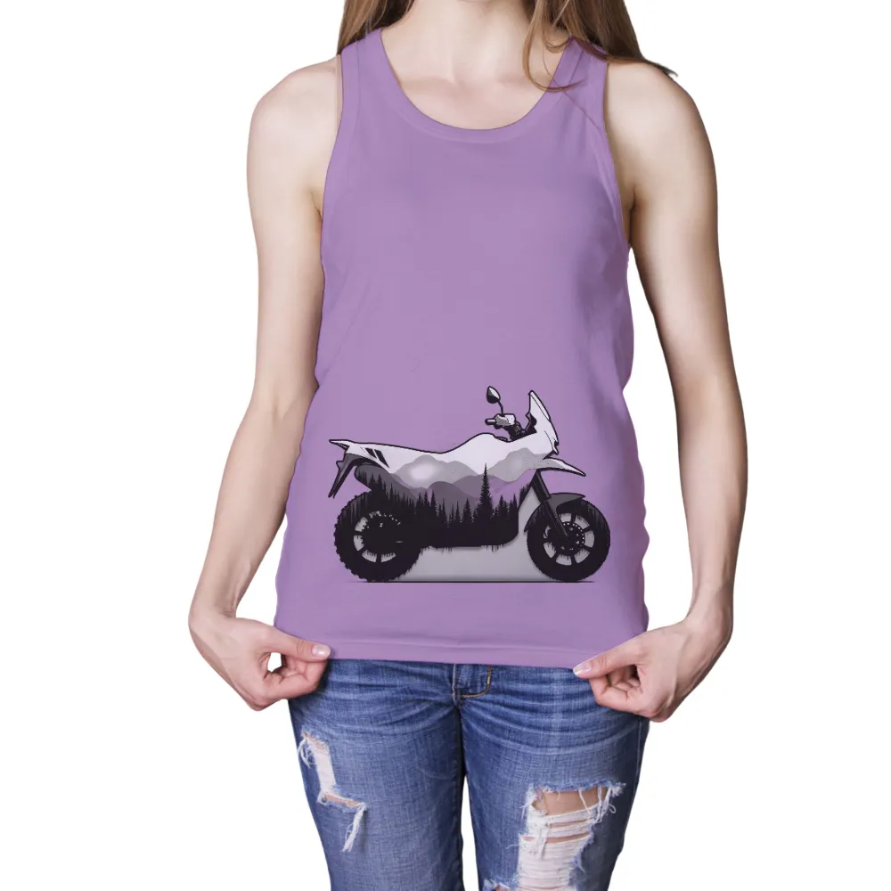 Custom Tee Shirts: Motorcycle Adventure in Nature|roblox blue and black motorcycle t shirt