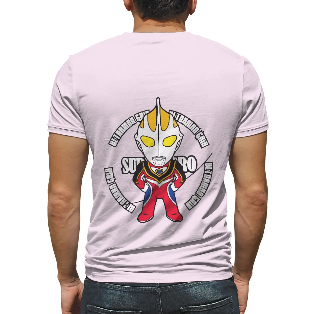 Custom T-Shirt Printing: Ultraman Gaia Chibi Hero Design|george floyd hero t shirt