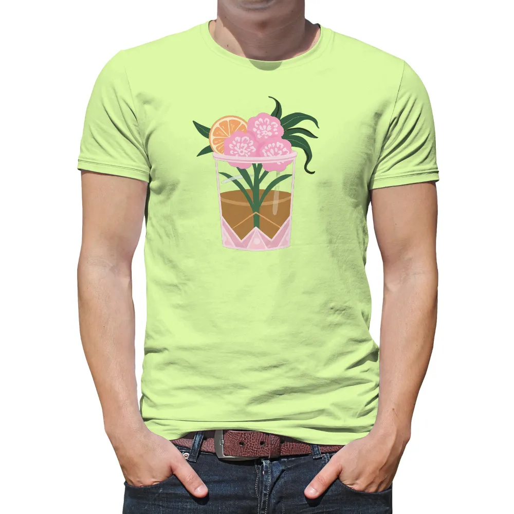 Custom T-Shirt Printing: Tropical Cocktail Vibes| orange slice