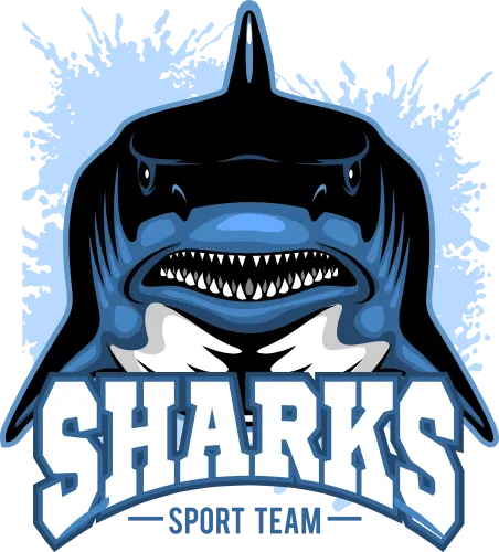 Sharks Sport Team T-Shirt Design: Bold and Fierce