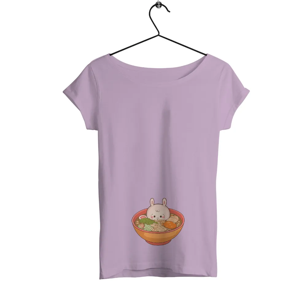 Tee Shirt Printing: Ramen Bunny - Comfort Food Nostalgia|cute bunny