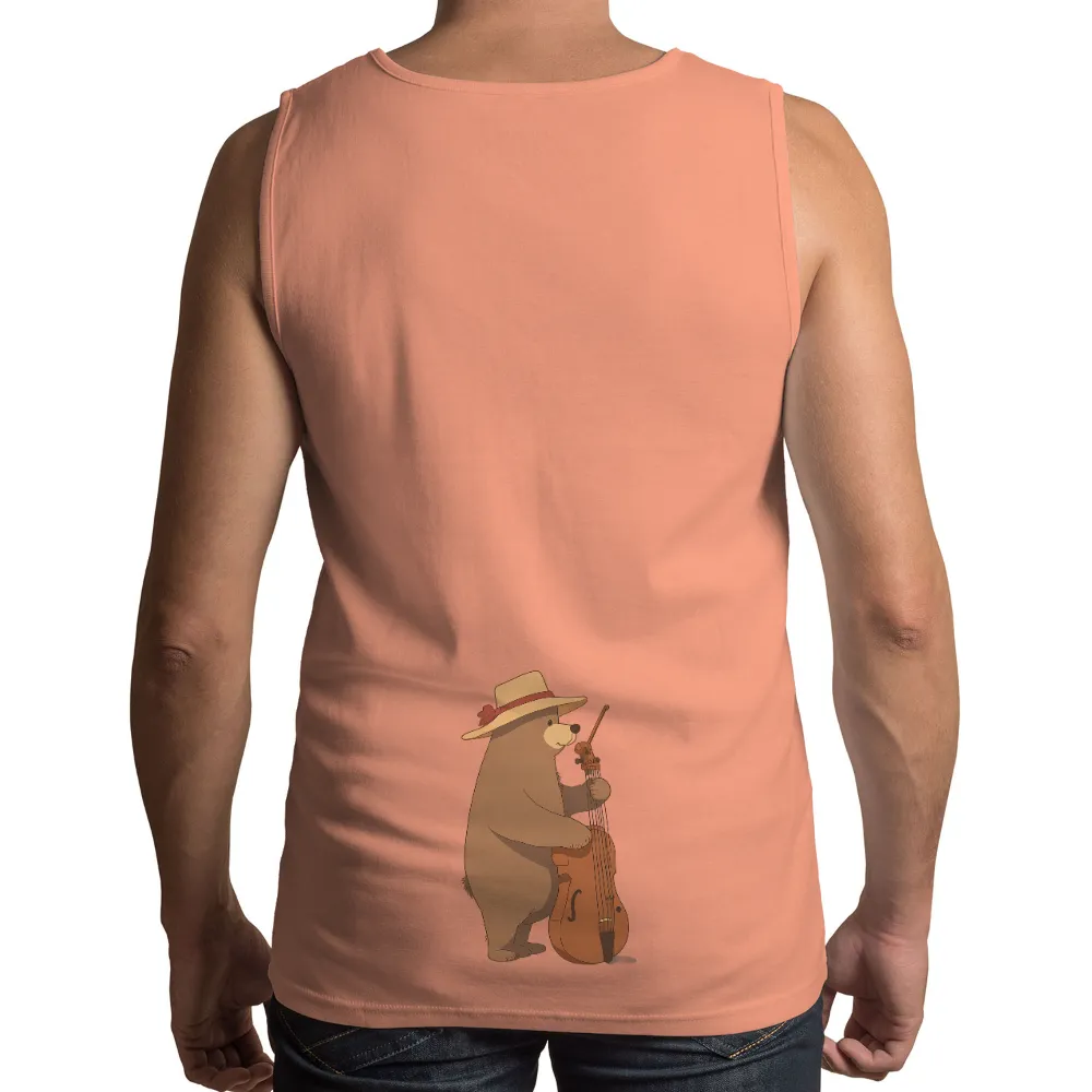 Bruno the Bear: A Symphony of Soul - T-Shirts Design|music art love happiness t shirt