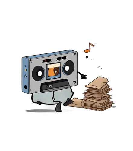 Tee Shirts Printed: Spread Happiness with Melody - Vintage Cassette