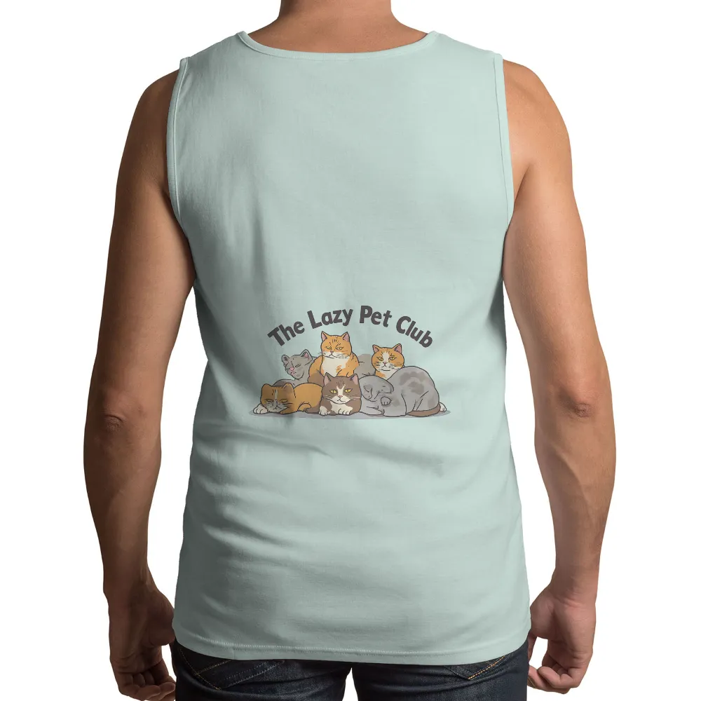 Custom Pet Design: The Lazy Pet Club - Cats, Relaxation, and Companionship|cats are aliens t shirt